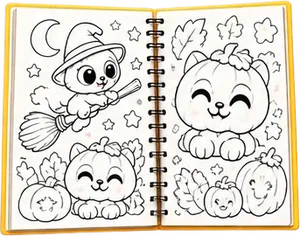 Monster Kitties colouring book