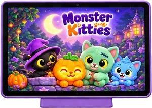 Monster Kitties series on a TV screen